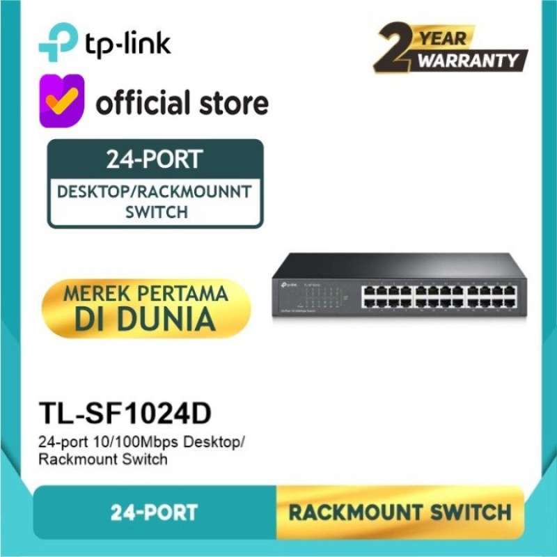 Promo TL-SF1024D 24-port 10/100Mbps Desktop/Rackmount Switch Diskon 23% ...