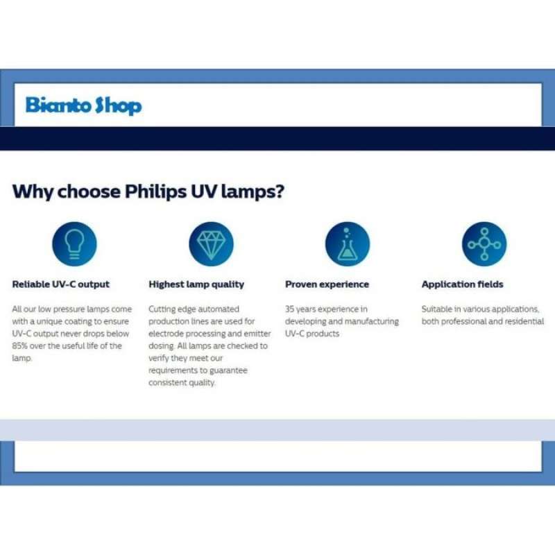 Promo Philips Lampu Ultraviolet Type Uv C Full Set - 36 Watt Diskon 25% ...