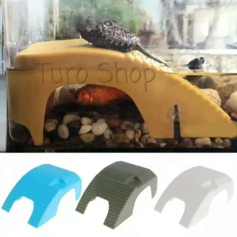 Promo tempat jemur kura kura air tangga panjat basking baby turtle