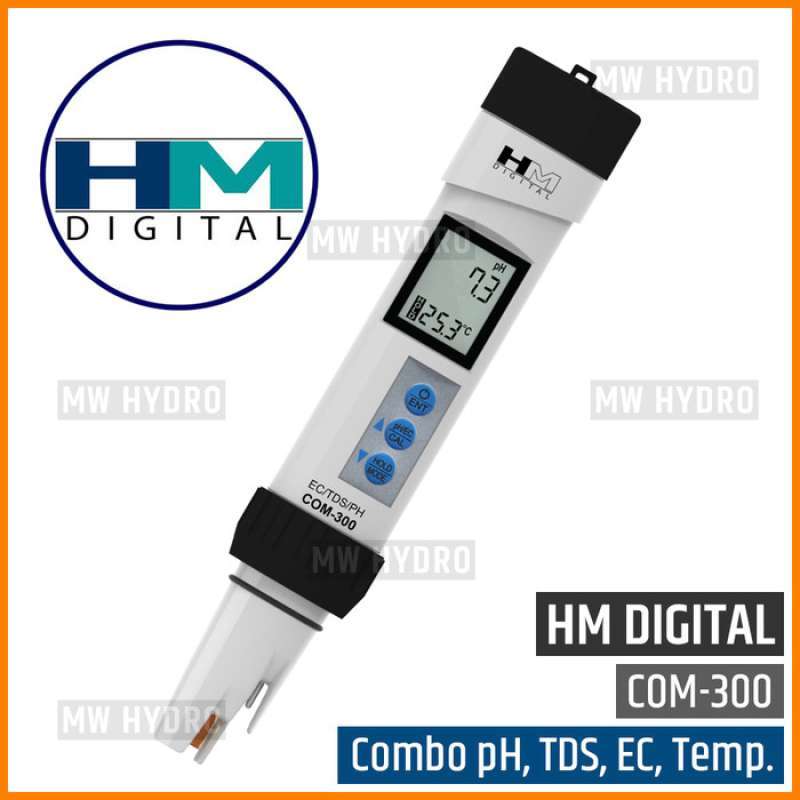 Promo Ph/ec/tds/temp Meter Waterproof - Hm Digital Com-300 - Original ...