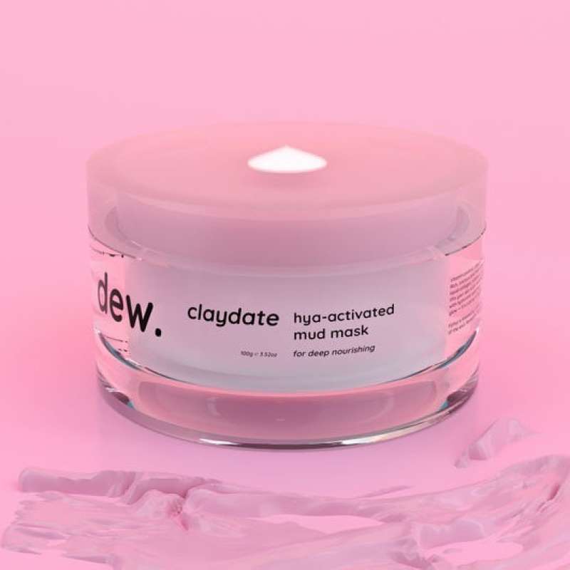 Promo DEW OF THE GODS Claydate Pink Clay Healing Mask 120 g Diskon 23%