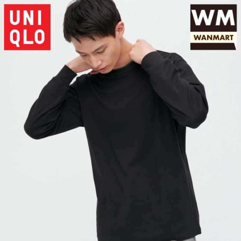 Jual Uniqlo Men T shirt Kaos Pria Soft Touch Crew Neck Lengan Panjang Black Di Seller Grand Pasaraya Cengkareng Timur Kota Jakarta Barat Blibli
