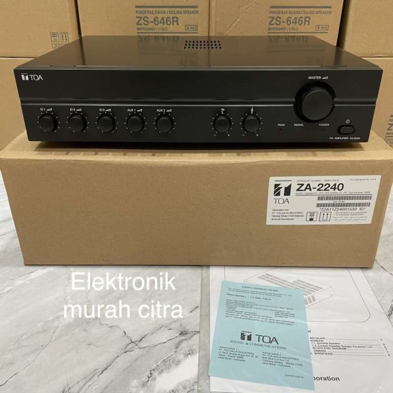 Promo Amplifier Toa Za-2240 (240watt) Harga Termurah!!! Diskon 23% Di