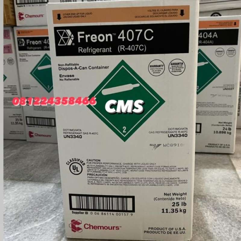 Promo Freon R407 Chemours Terbaru Diskon 6% Di Seller Kuniy Store ...