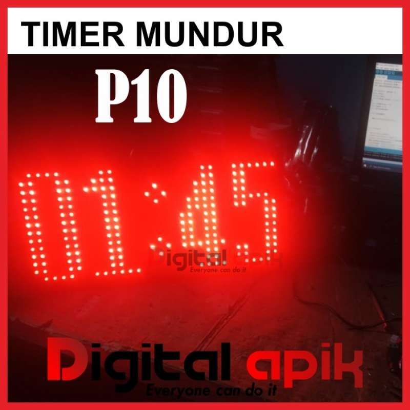 Promo Countdown Timer Waktu Mundur Masak Galatama Dll P10 Led Matrix ...