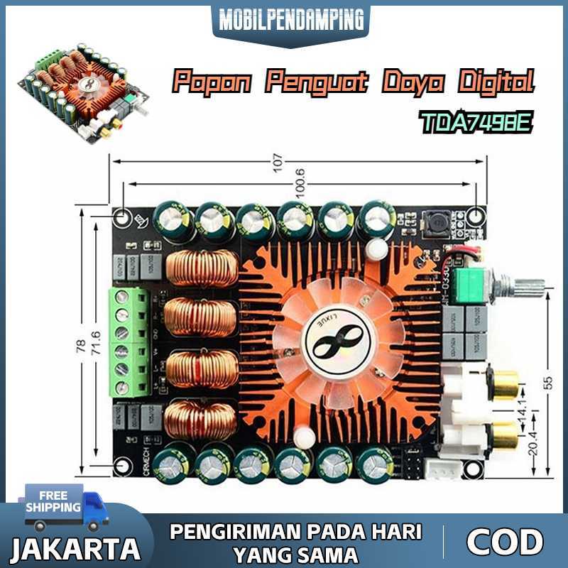 Promo Pengiriman dari Digital Power Amplifier Board TDA7498E/Amplifier