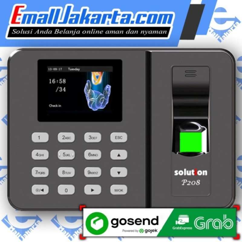 Promo Baru Mesin Absensi Sidik Jari Fingerprint Solution P208 Promo Baru Mesin Absensi Sidik Jari Fingerprint Solution P208
