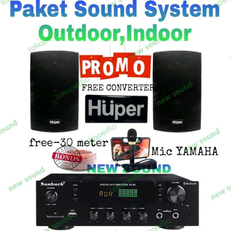 Promo PAKET SOUND AUDIO CAFE DAN RESTO PAKET HUPER 6 INCH BISA KARAOKE