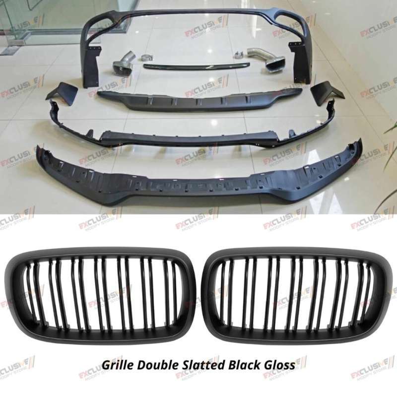 Para BMW F15 X5 14-18 M Estilo Brillo Negro