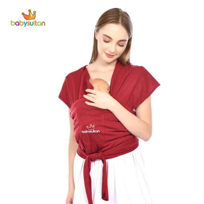 Promo Gendongan Baby Wrap Instan 3 In 1 Dengan Sash Belt Babysultan Multicolor Maroon m Diskon 29 Di Seller Nawangshop Harapan Jaya Kota Bekasi Blibli