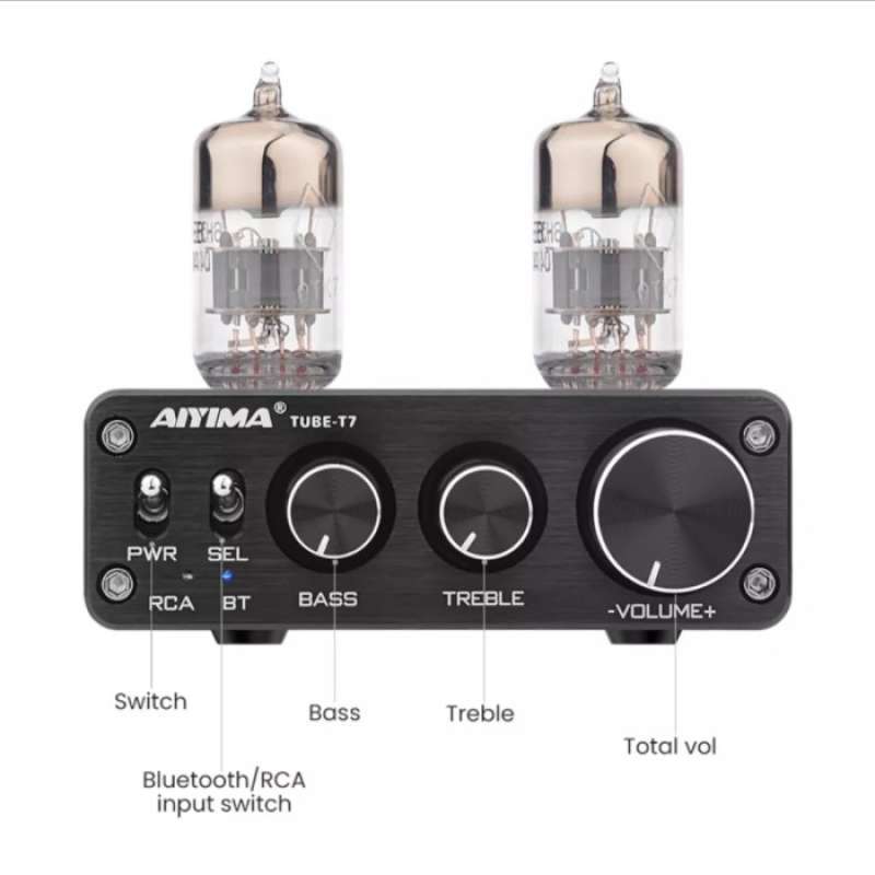 Promo Sale Aiyima TubeT7 Bt 5.0 Tube Preamp W Bass & Treble Adjustment Rca Input Terbaik Diskon