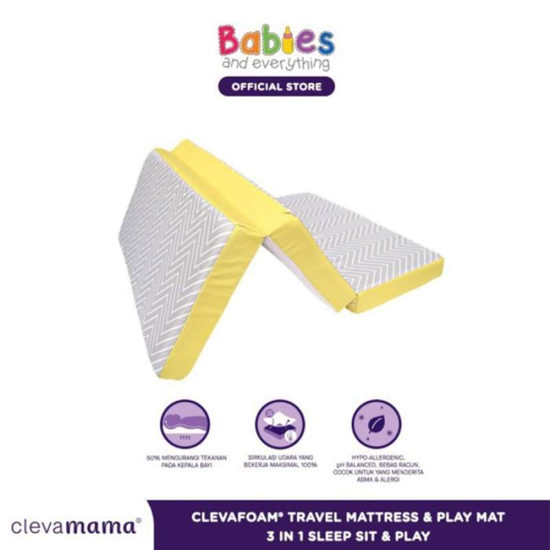 Promo Clevamama Baby Clevafoam Travel Cot Mattress Matras Travel Bayi 3in1 Diskon 23 Di Seller Nawangshop Harapan Jaya Kota Bekasi Blibli