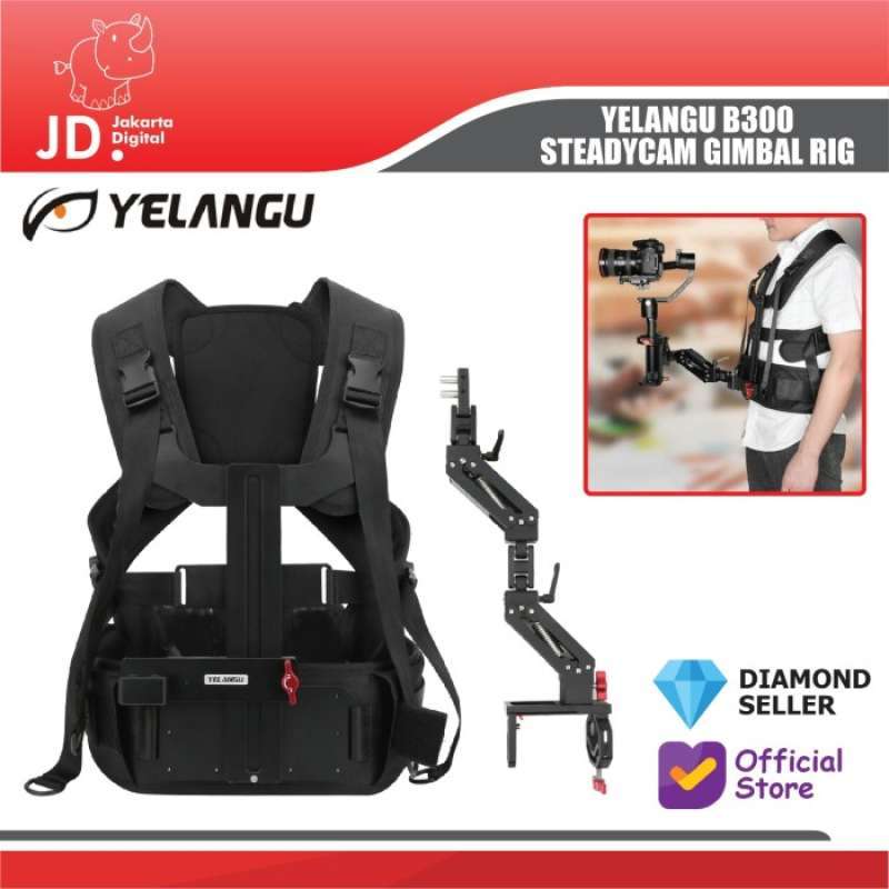 Promo YELANGU B300 STEADICAM GIMBAL RIG FOR ELECTRONIC 3-AXIS GIMBAL ...
