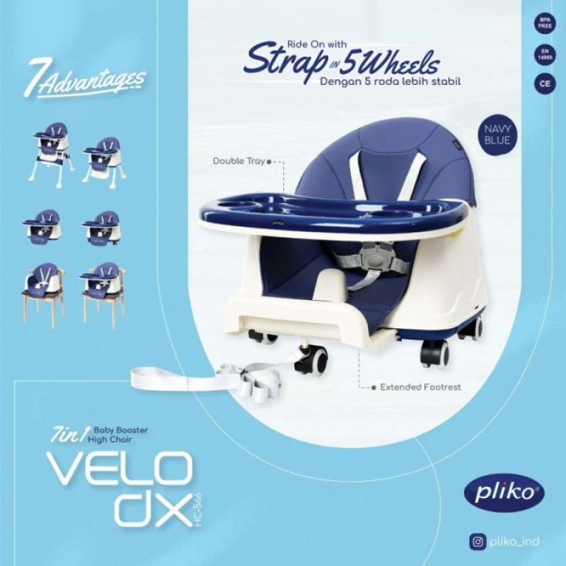 Promo Pliko Velo Dx Baby High Chair Kursi Tinggi Makan Bayi Diskon 24 Di Seller Luarbiasa Shop Harapan Jaya Kota Bekasi Blibli