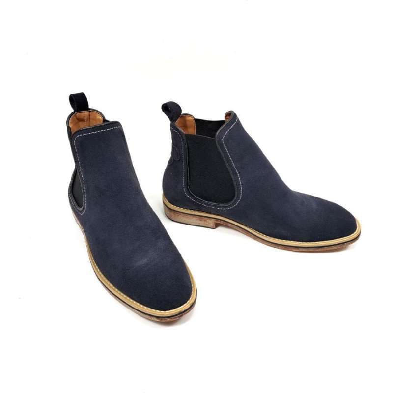 Jual M&t Sepatu Chelsea Boots Pria Diorado Suede Navy Navy 38