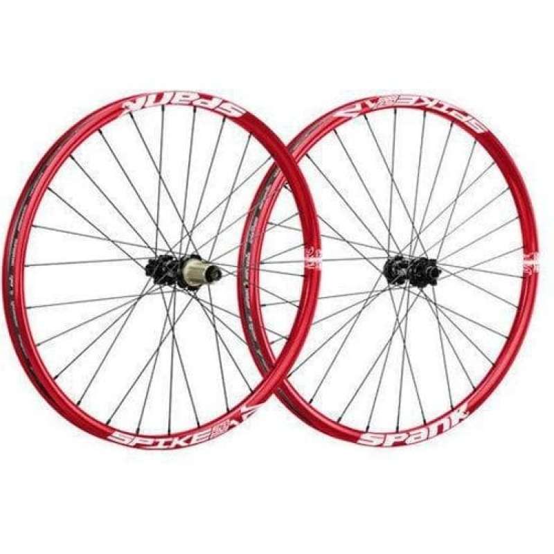 Jual Spank Wheelset New Spike Race28 Enduro 26 Wheelset Red 142x12