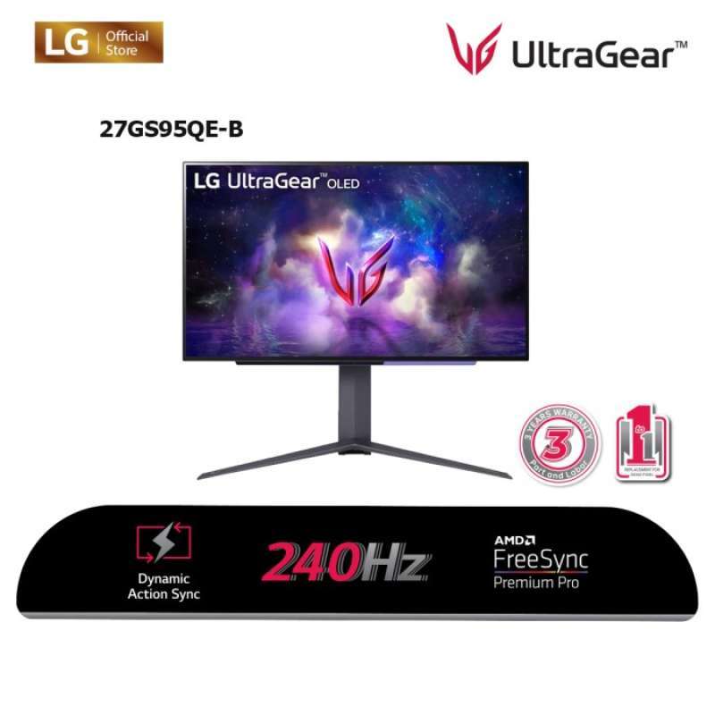 G Sync Ultragear 4k Monitor LG UltraGear™ OLED 27GS95QE-B QHD