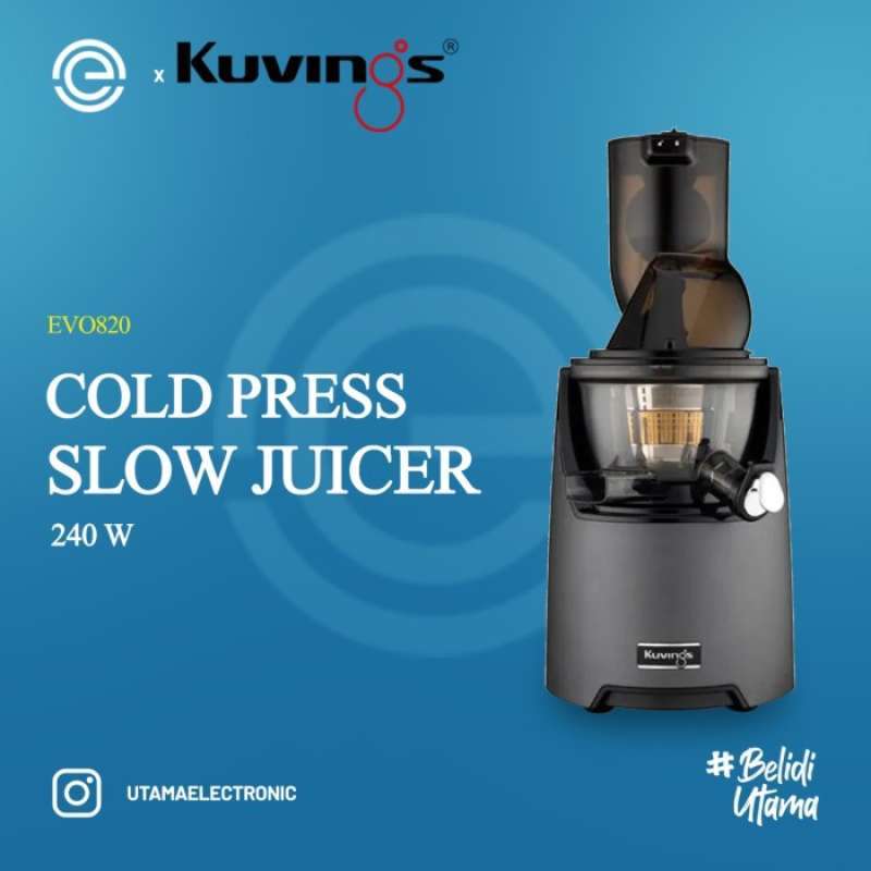 Promo Kuvings Evolution Cold Press Slow Juicer Evo820 New Gun Metal