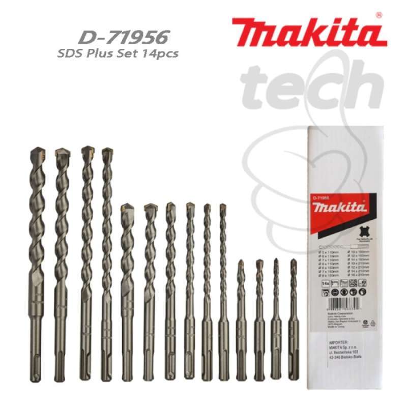 Jual Mata Bor Beton Set Sds Plus Hammer Drill Bits Makita D-71956