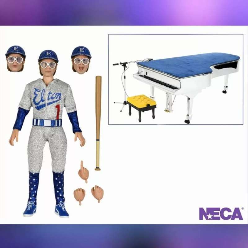 NECA 8" ELTON JOHN Live in '75 Figure w/Piano New In Box | Australia
