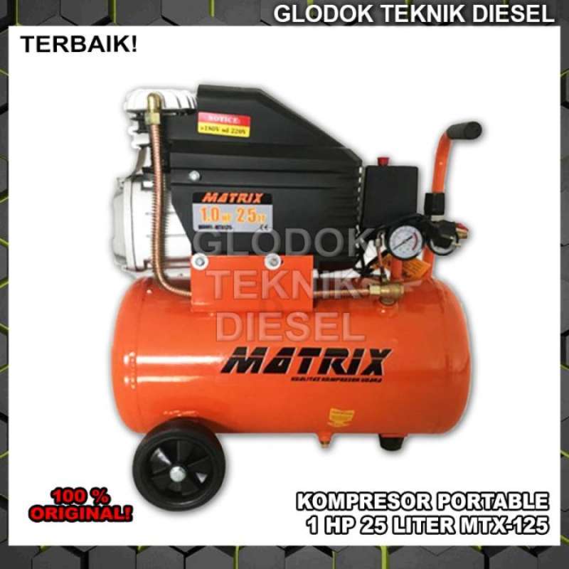 Promo MATRIX KOMPRESOR ANGIN LISTRIK 1 HP 25 L LITER PORTABLE MTX 125 ...