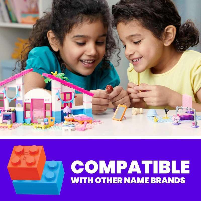 Jual Barbie MEGA Barbie Malibu House Building Set with 303 bricks di