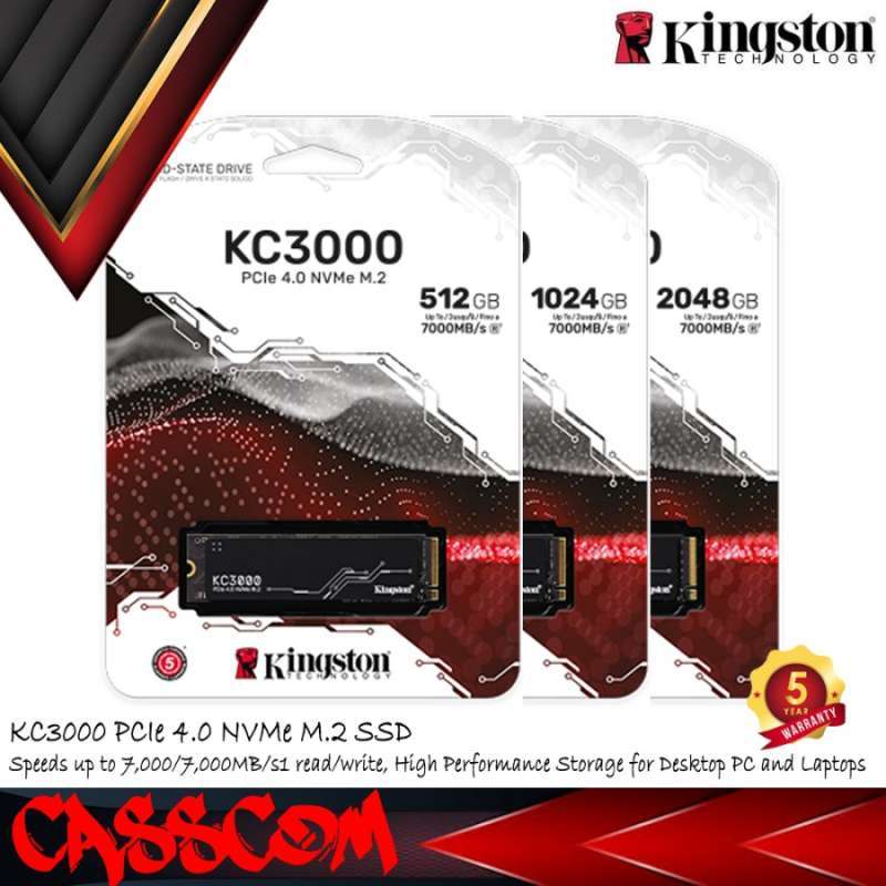Jual Ssd Kingston Kc3000 M.2 Nvme 512gb Pcie 4.0 X4 Ssd Gen4 512