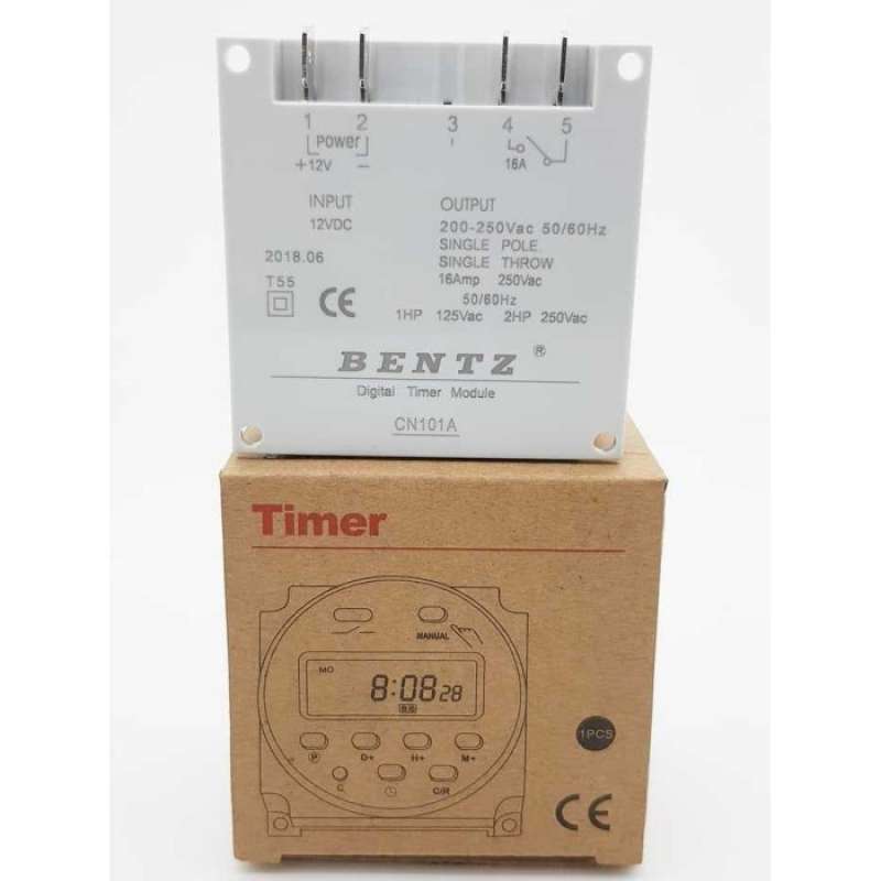 Promo New Timer Listrik 12v/dc Programmable Switch Auto On / Off Versi ...