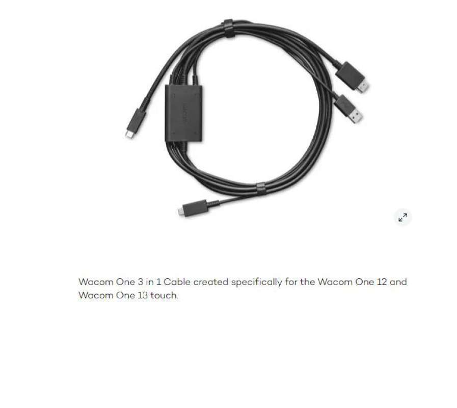 Jual Wacom One 3 In 1 Cable For The Wacom One 12 And Wacom One 13