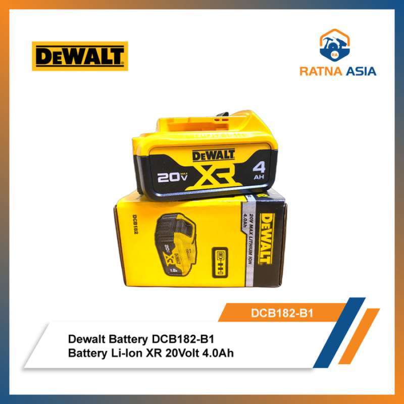 Jual Dewalt Dcb182 For Cordless Dewalt 18v 4.0ah Battery Baterai Dcb ...