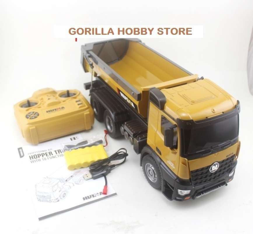 HUINA 1573 RC ALAT BERAT DUMP TRUCK 10CH 1:14 MAINAN KONSTRUKSI