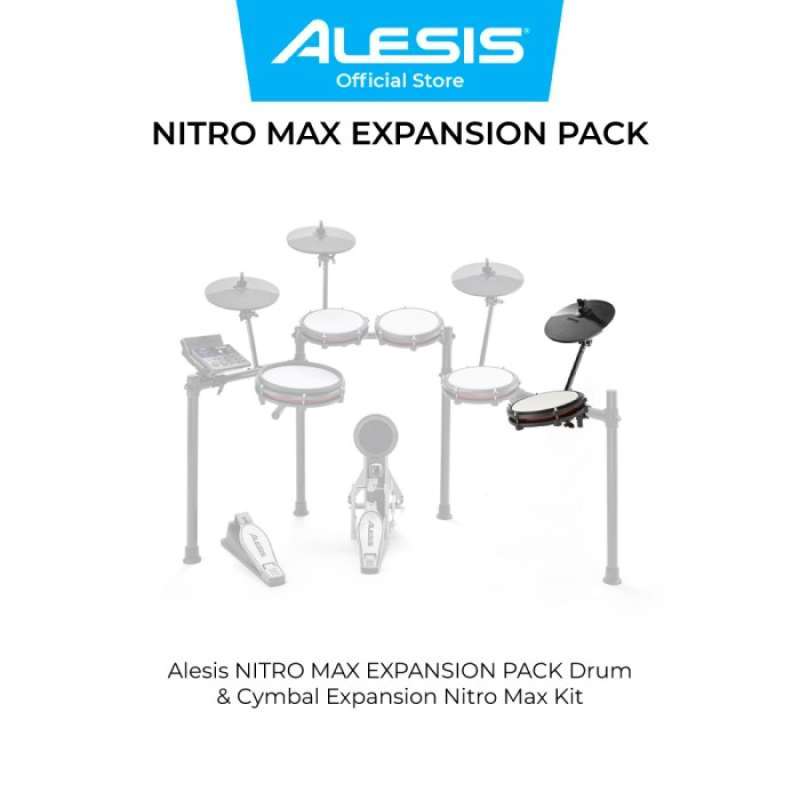 Promo Alesis Nitro Max Expansion Pack Drum & Cymbal Expansion Nitro Max Kit Diskon 20 Di Seller