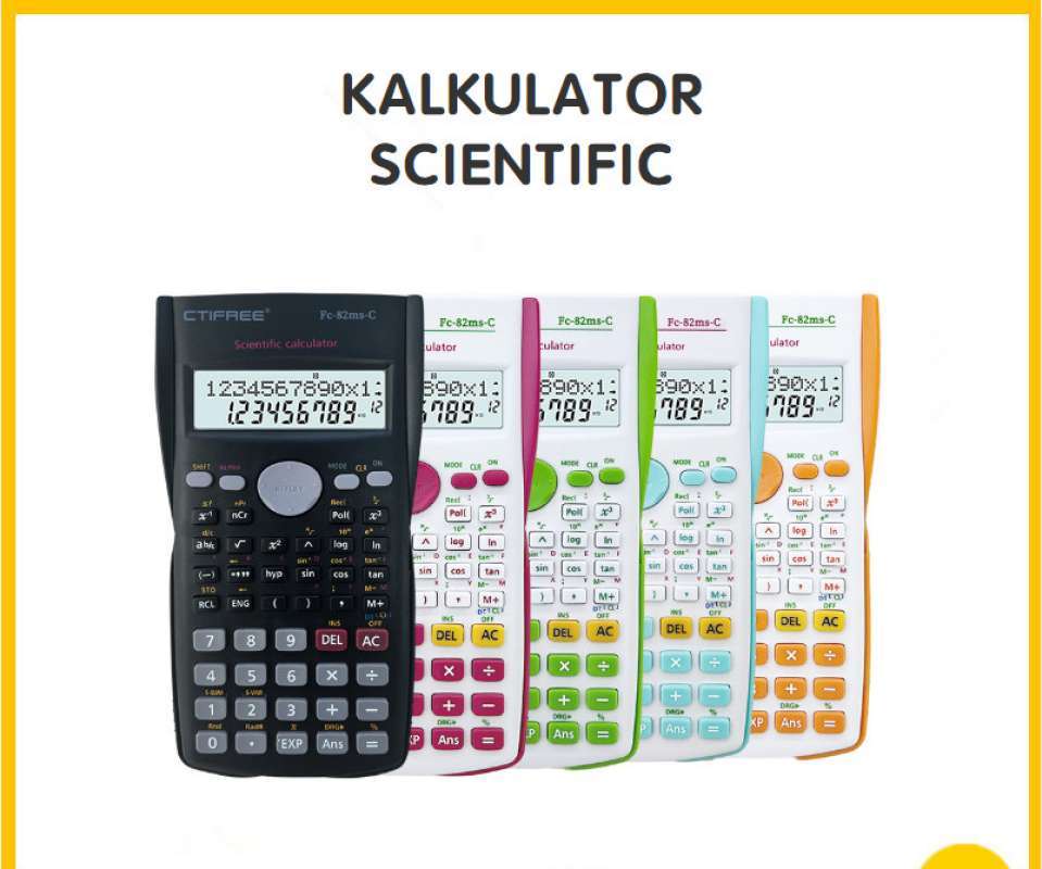 Kalkula Promo Kalkulator Color Function Scientific Kalkulator 24 Fungsi ...