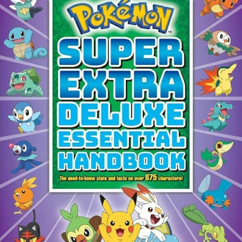Promo Buku Book Pokemon Extra Deluxe Essential Handbook 900 Characters