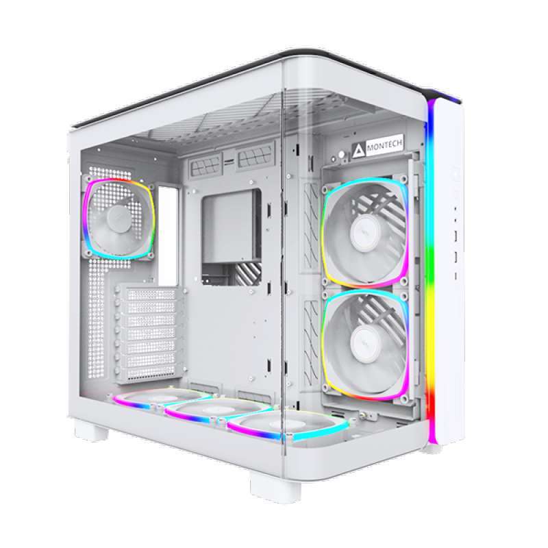 Jual Montech King 95 Pro White Black Red Blue | Casing Pc Atx Tempered ...