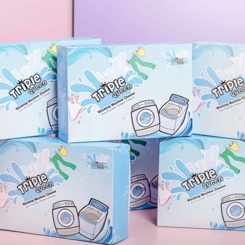 Jual Triple Queen Washing Machine Cleaner Pembersih Mesin Cuci 500gr Di