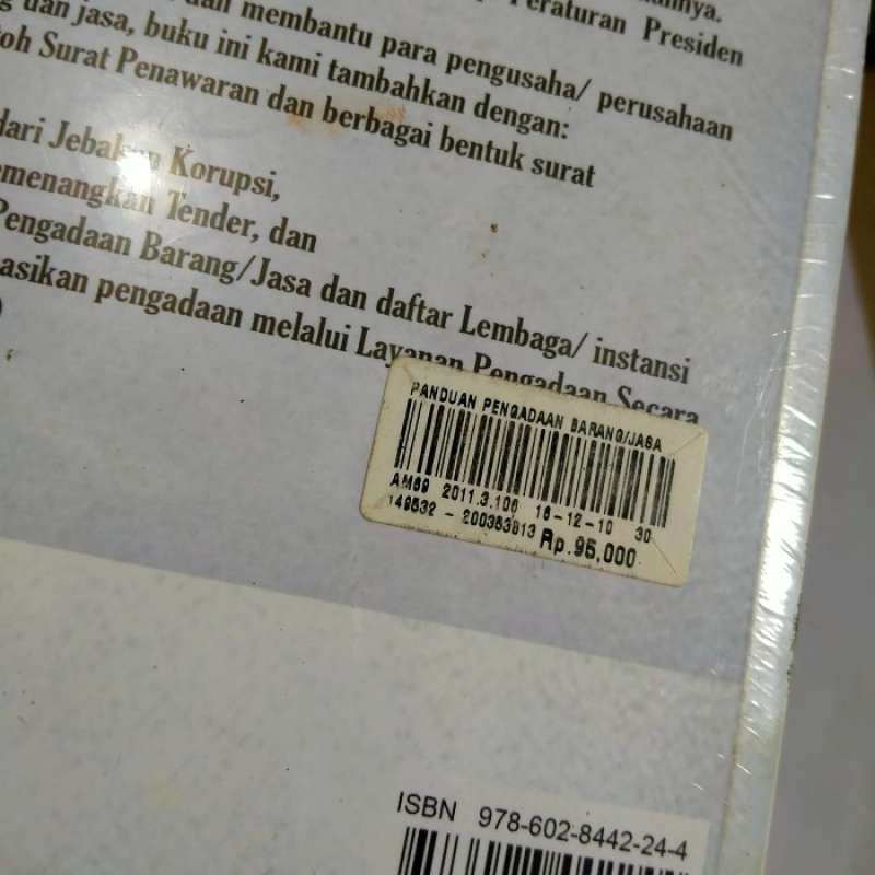 Jual Buku Panduan Pengadaan Barang Dan Jasa Pemerintah Di Seller Owl ...