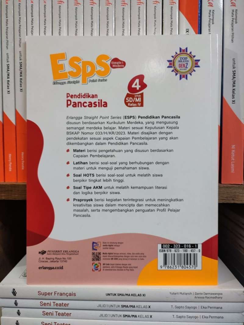 Jual Esps Pendidikan Pancasila Revisi Kelas 4 Sd Kurikulum Merdeka ...