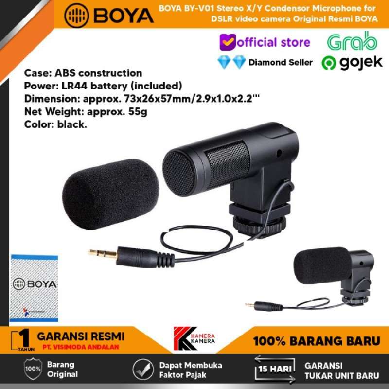 Boya BY-M1 - Microfono a clip per fotocamera DSLR/smartphone