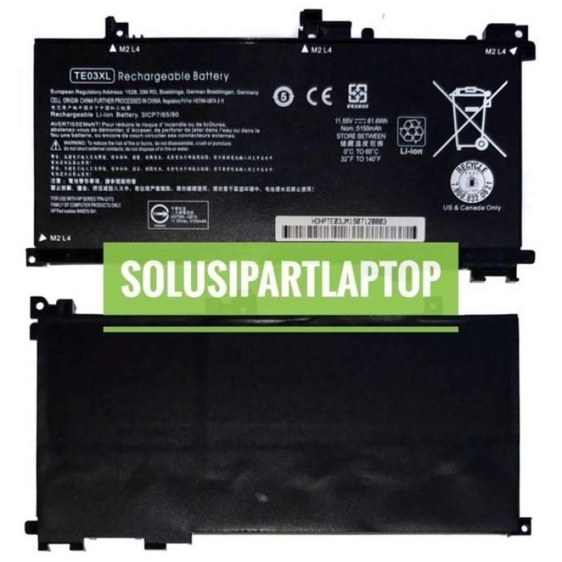 Baterai Laptop Hp Te03xl Battery Jual Baterai Battery Original HP
