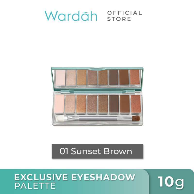 Jual Wardah Exclusive Eyeshadow Palette 9 Warna Pigmented Yang Tahan