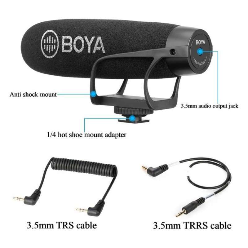 Microphone Boya BY-BM2021 Super Cardioid Shotgun Mic Camera DSLR HP