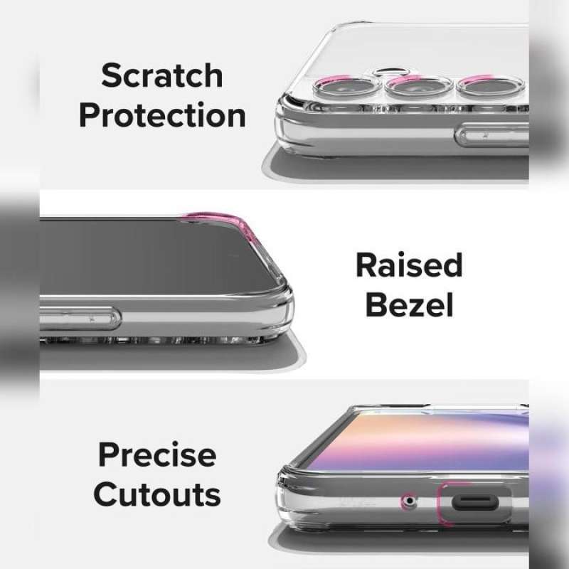 Case Samsung Galaxy A54 Ringke Fusion Anti Crack Clear Cover Casing