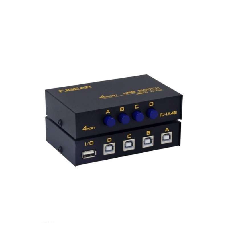 Jual Usb Switch Printer 4 Port Manual Fjgear- Data Switcher Sharing ...