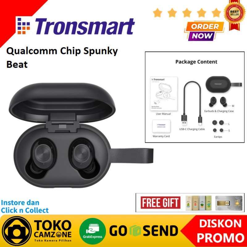 Spunky beat true wireless bluetooth earbuds top