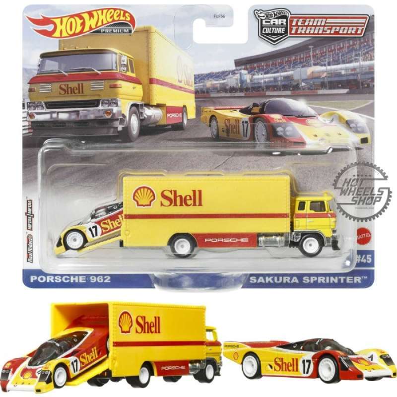 Jual Hot Wheels Porsche 962 Sakura Sprinter Team Transport Premium Di ...