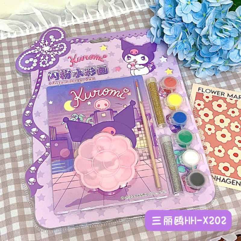 Jual Diy Mewarnai Sanrio / Painting Book Karakter Sanrio / Set Buku
