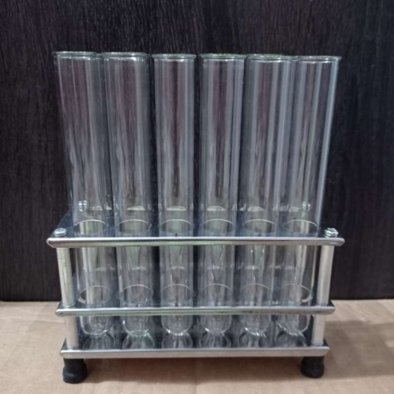 Promo Paket Rak Tabung Stainless 12 Lubang Dengan Test Tube Diskon 23% ...