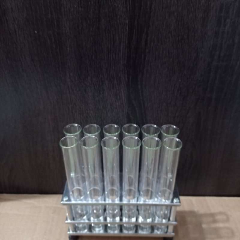 Promo Paket Rak Tabung Stainless 12 Lubang Dengan Test Tube Diskon 23% ...