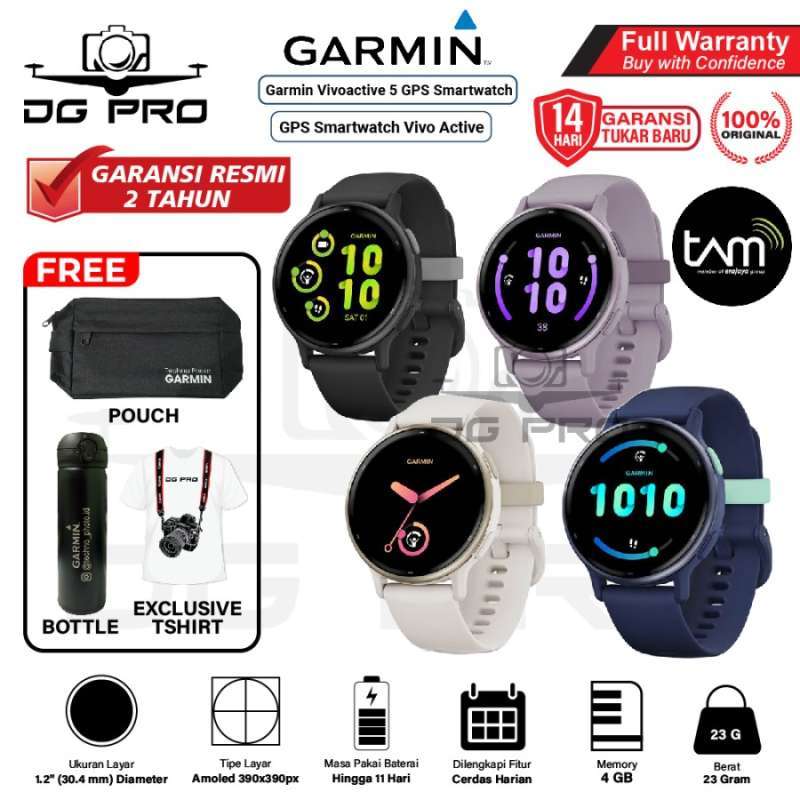 Garmin Vivoactive GPS Smartwatch Vivo Active Garansi Resmi TAM